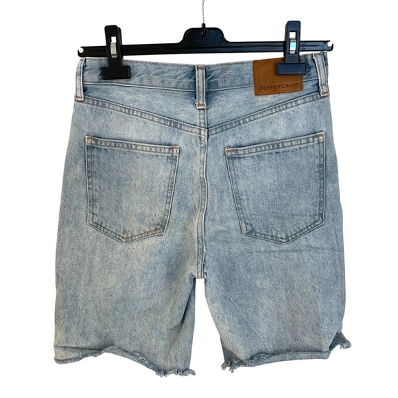 ARITZIA Denim Forum Joni Loose Long Short Blue 25 - Picture 4 of 10